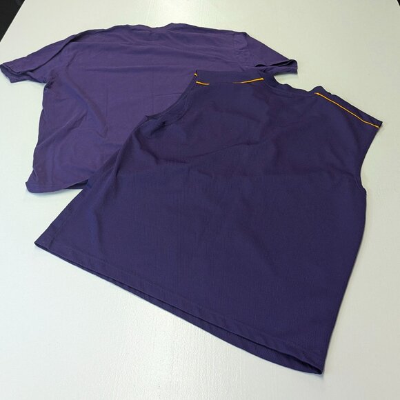 Two LSU Tigers Purple Size XL Shirts, one tee, one sleeveless jersey - Picture 7 of 12